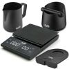 Premium Espresso Accessories, 4 in 1 Bundle, Knock box, Digital Weighing scale, Tamper Mat, Milk Pitcher
